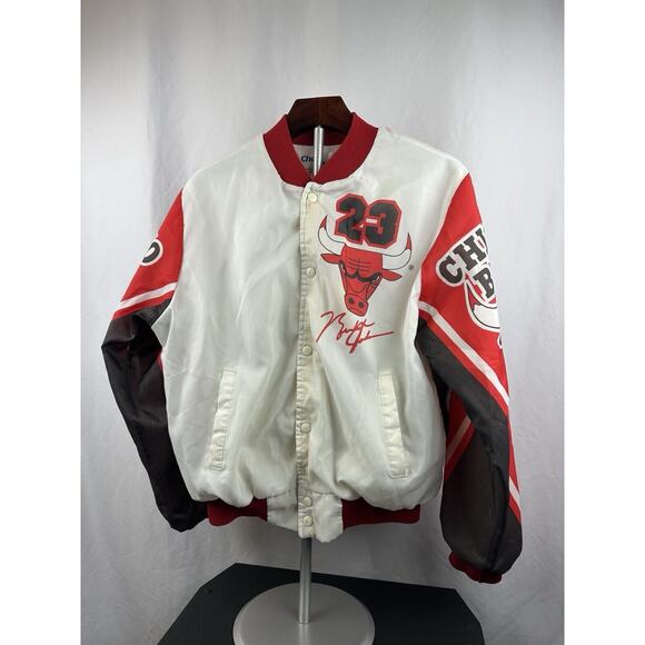 Vintage Chalk Line All Over Print Jacket Michael Jordan Chicago Bulls Medium